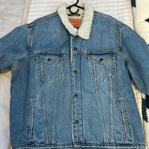 Men’s Levis Sherpa Jacket Denim